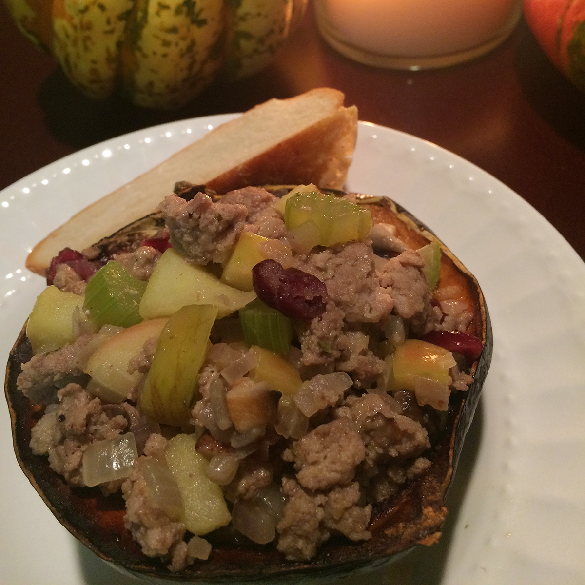 Turkey Cranberry Stuffed Acorn Squash Recipe United Supermarkets